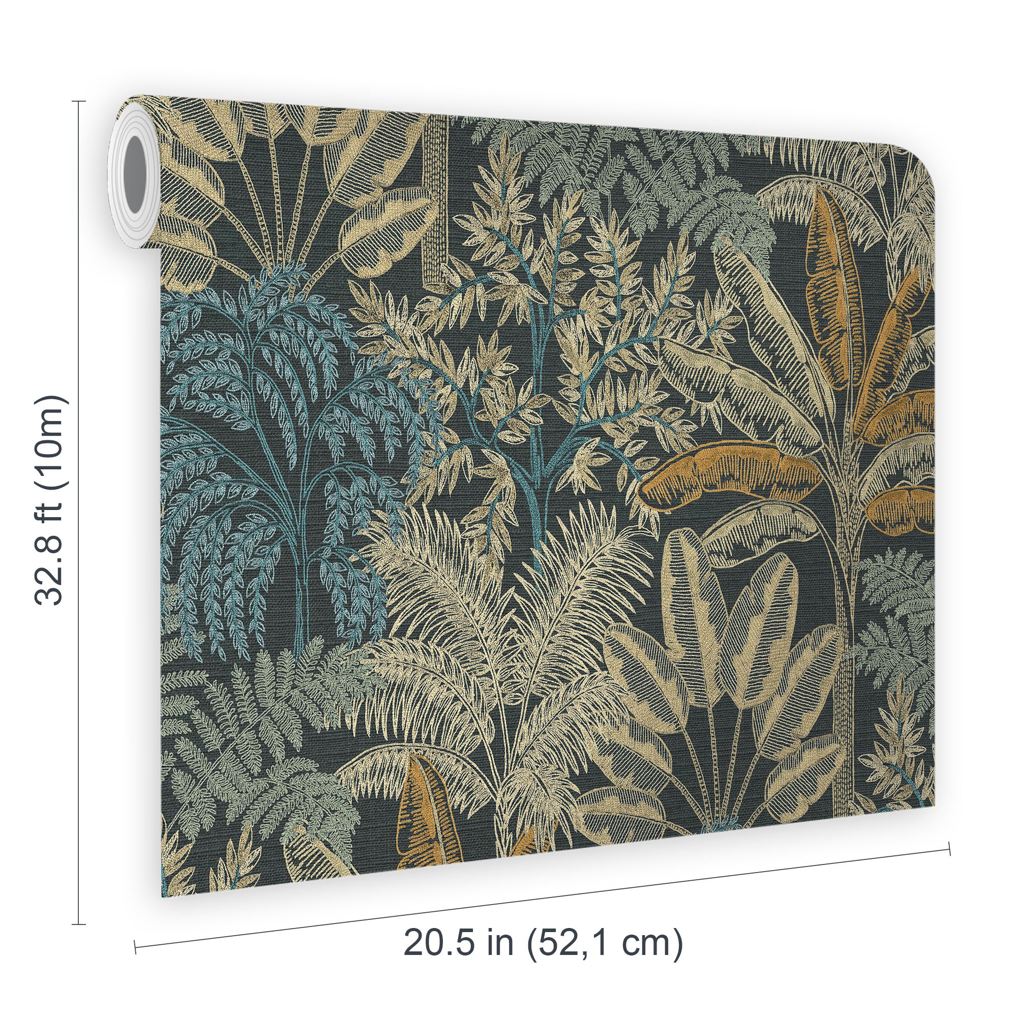 Superfresco Easy Intrigue Midnight Embossed Wallpaper