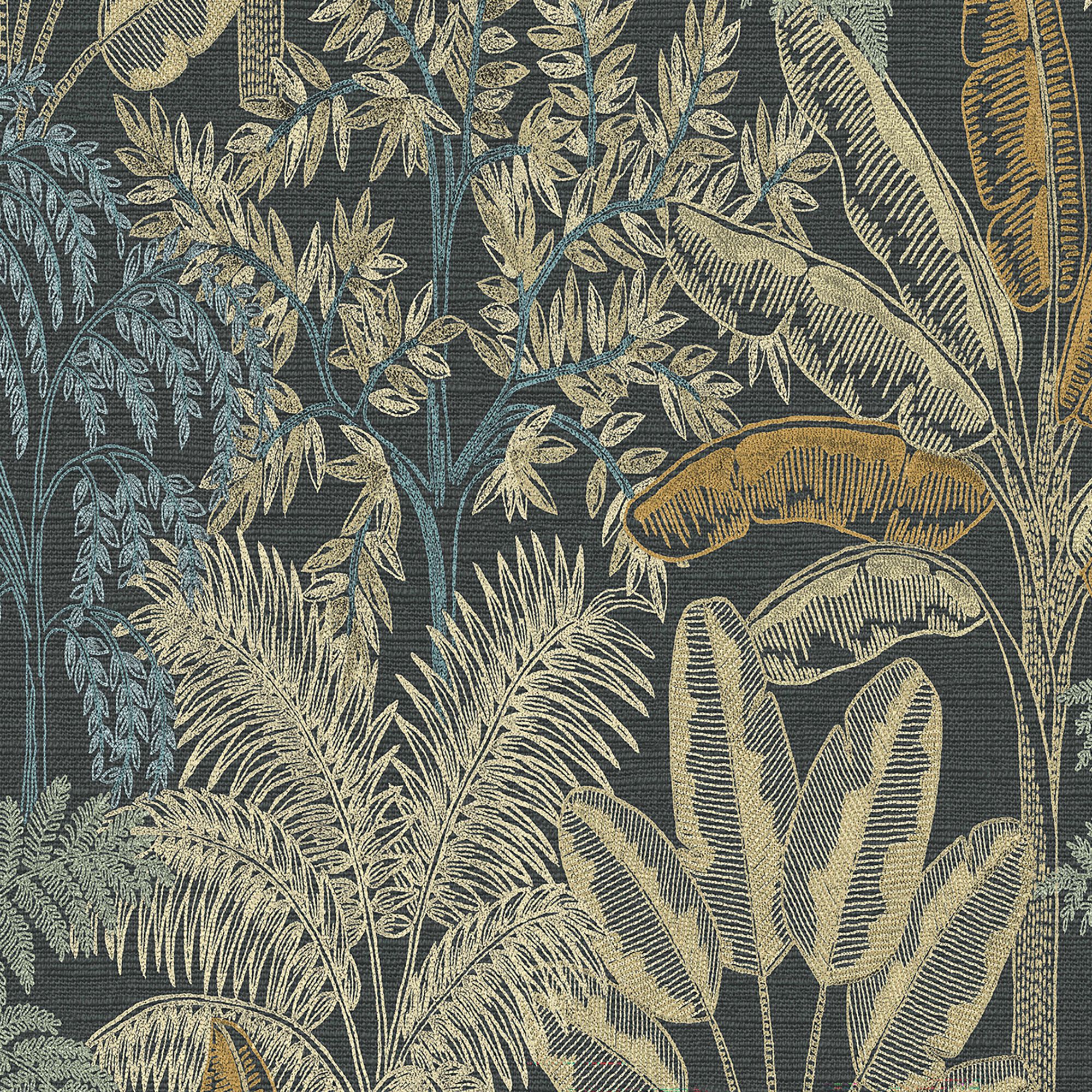 Superfresco Easy Intrigue Midnight Embossed Wallpaper