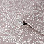 Superfresco Easy Mauve Leaves Smooth Wallpaper Sample