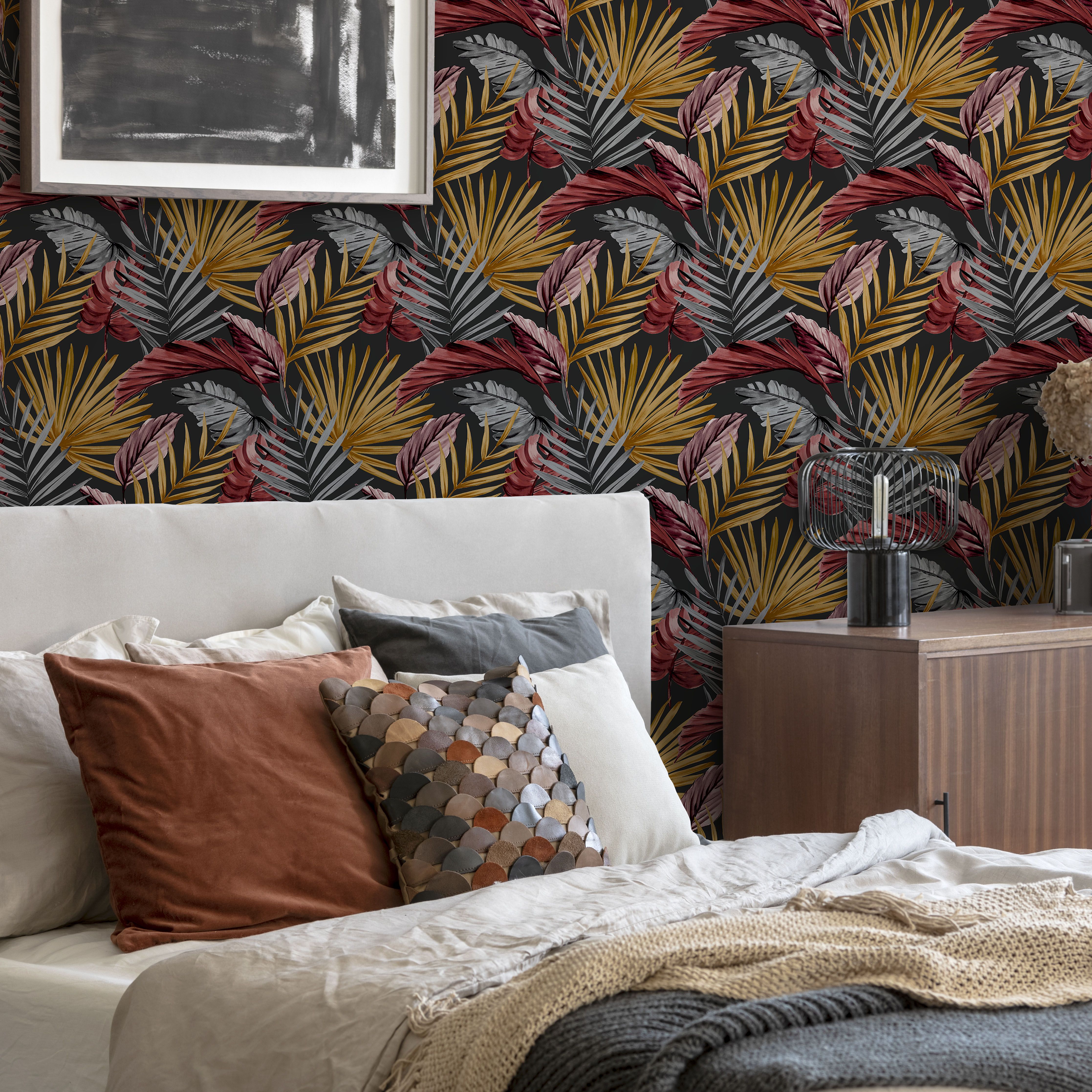 Superfresco Easy Multicolour Leaves Smooth Wallpaper Sample