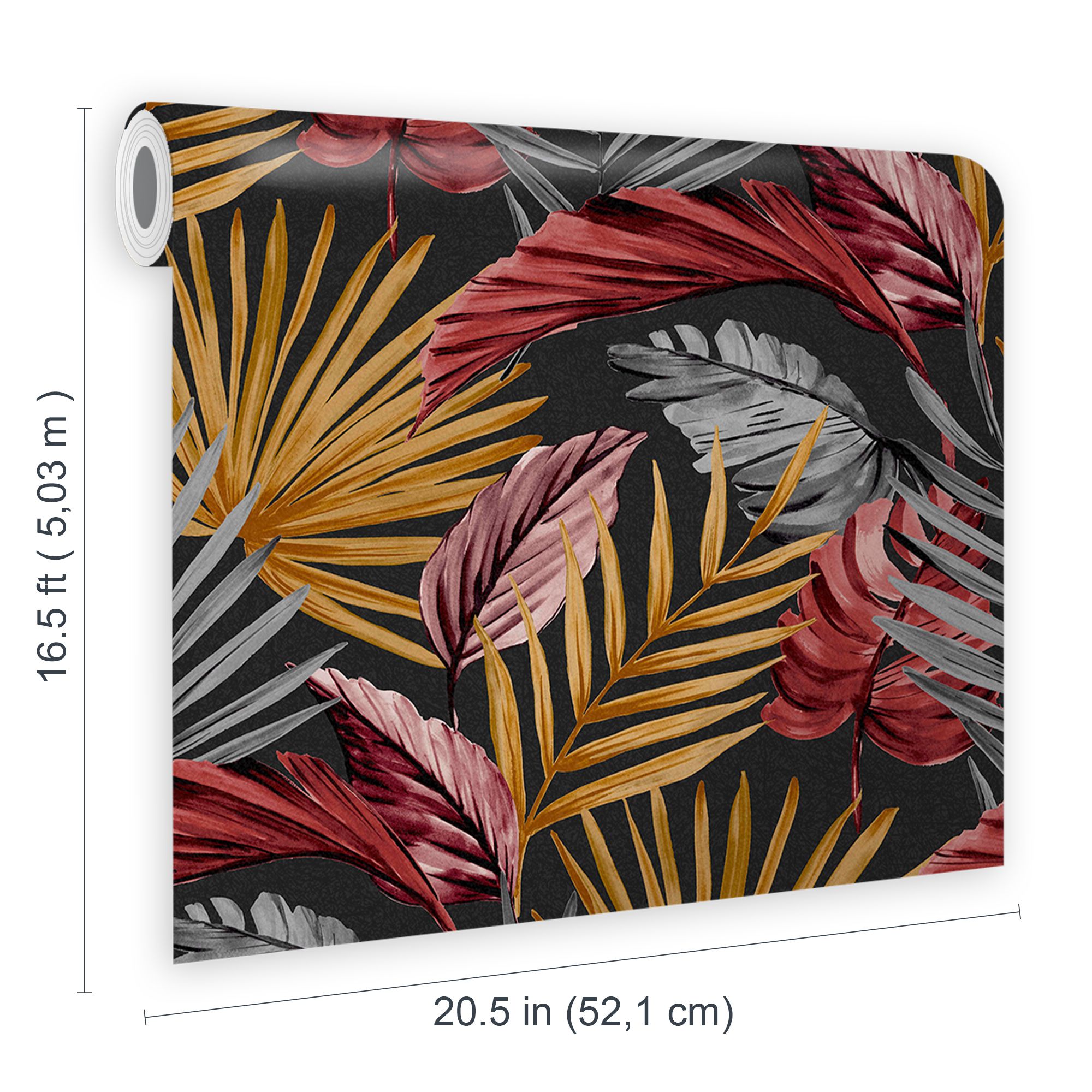 Superfresco Easy Multicolour Leaves Smooth Wallpaper Sample