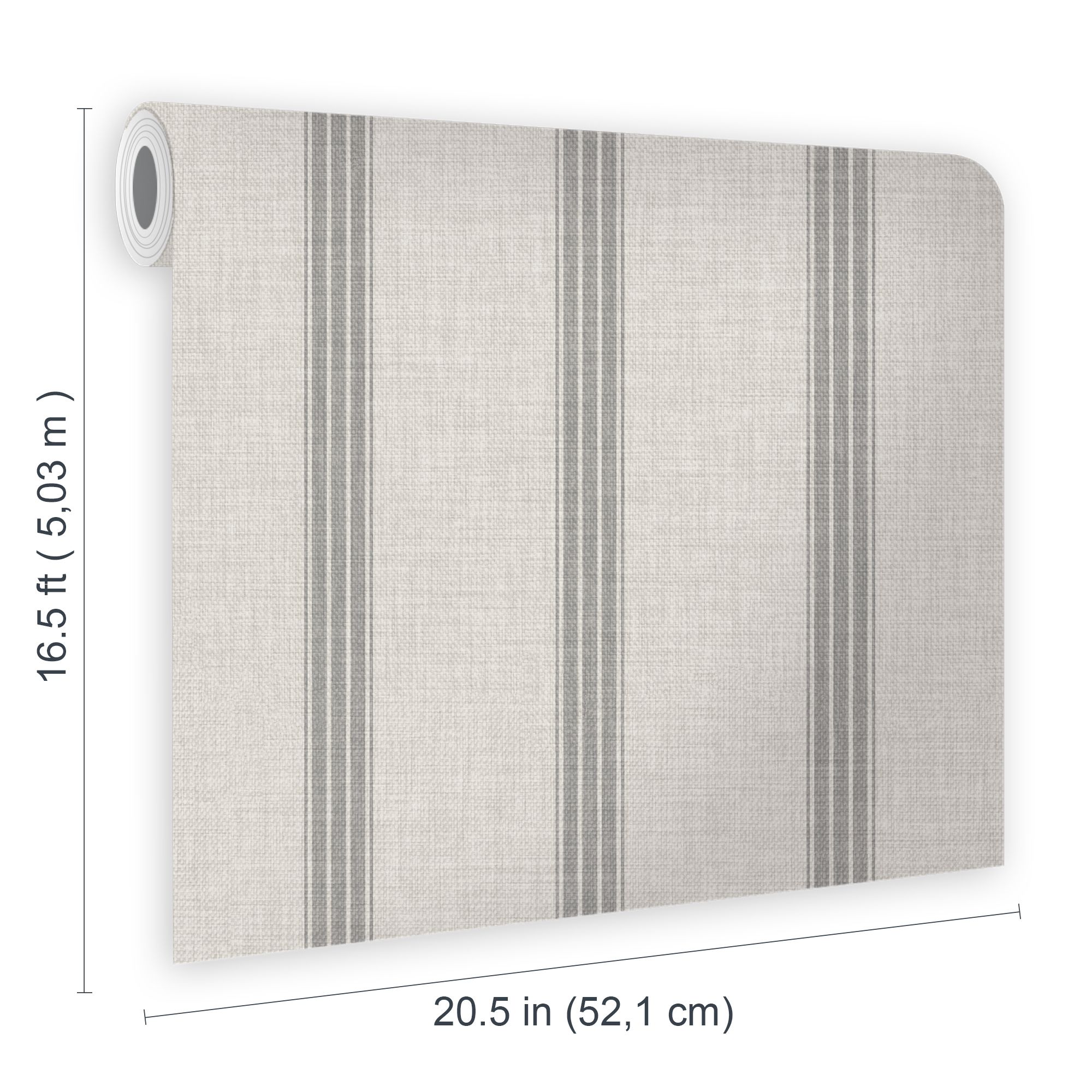 Superfresco Easy Natural Fabric effect Stripe Smooth Wallpaper Sample
