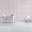 Superfresco Easy Pink Stars Smooth Wallpaper Sample
