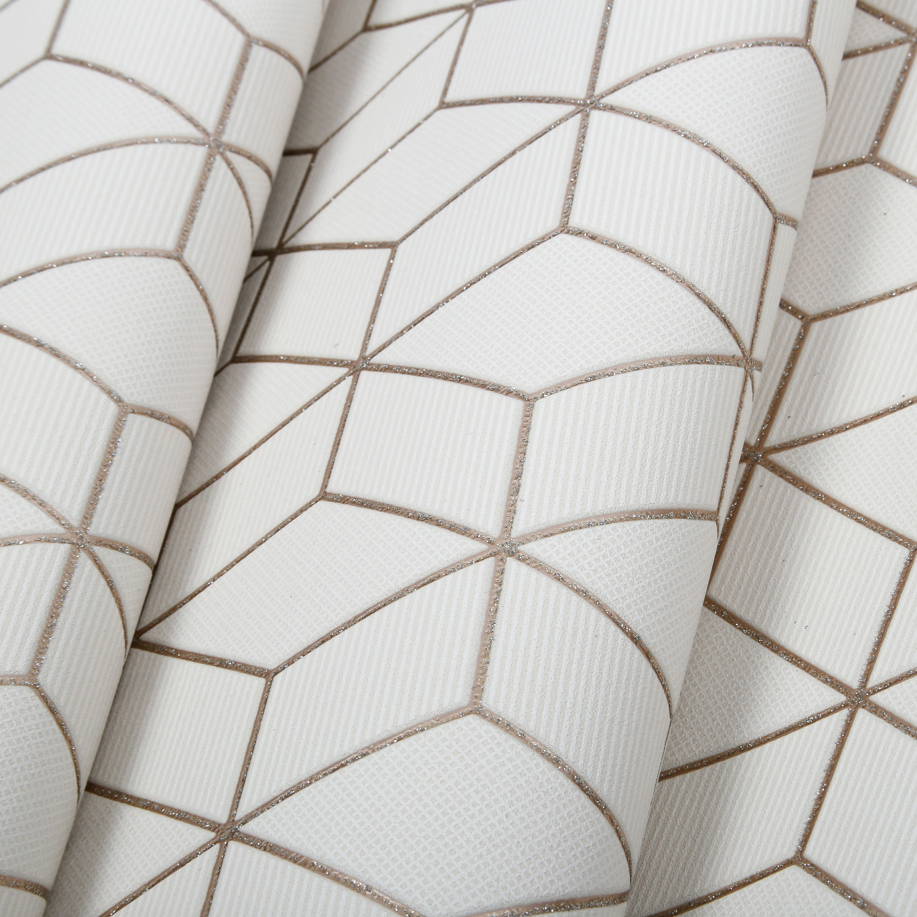 Superfresco Easy Prism Gold glitter effect Geometric Textured Wallpaper Sample
