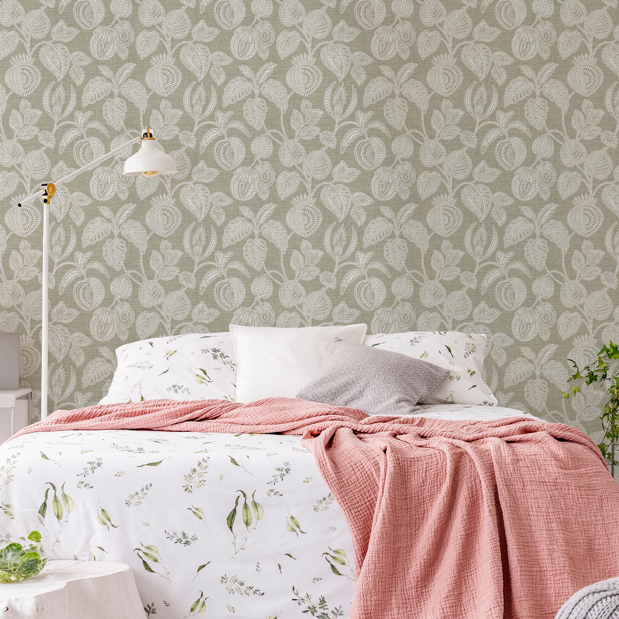 Superfresco Easy Sage Smooth Wallpaper Sample