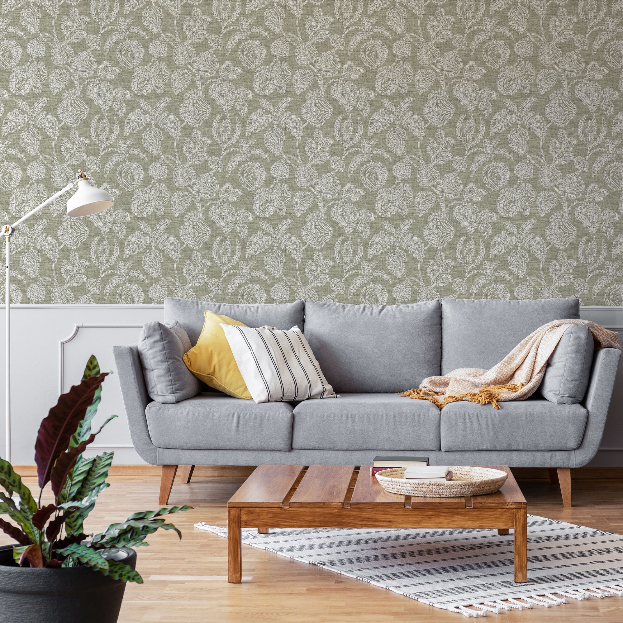 Superfresco Easy Sage Smooth Wallpaper Sample