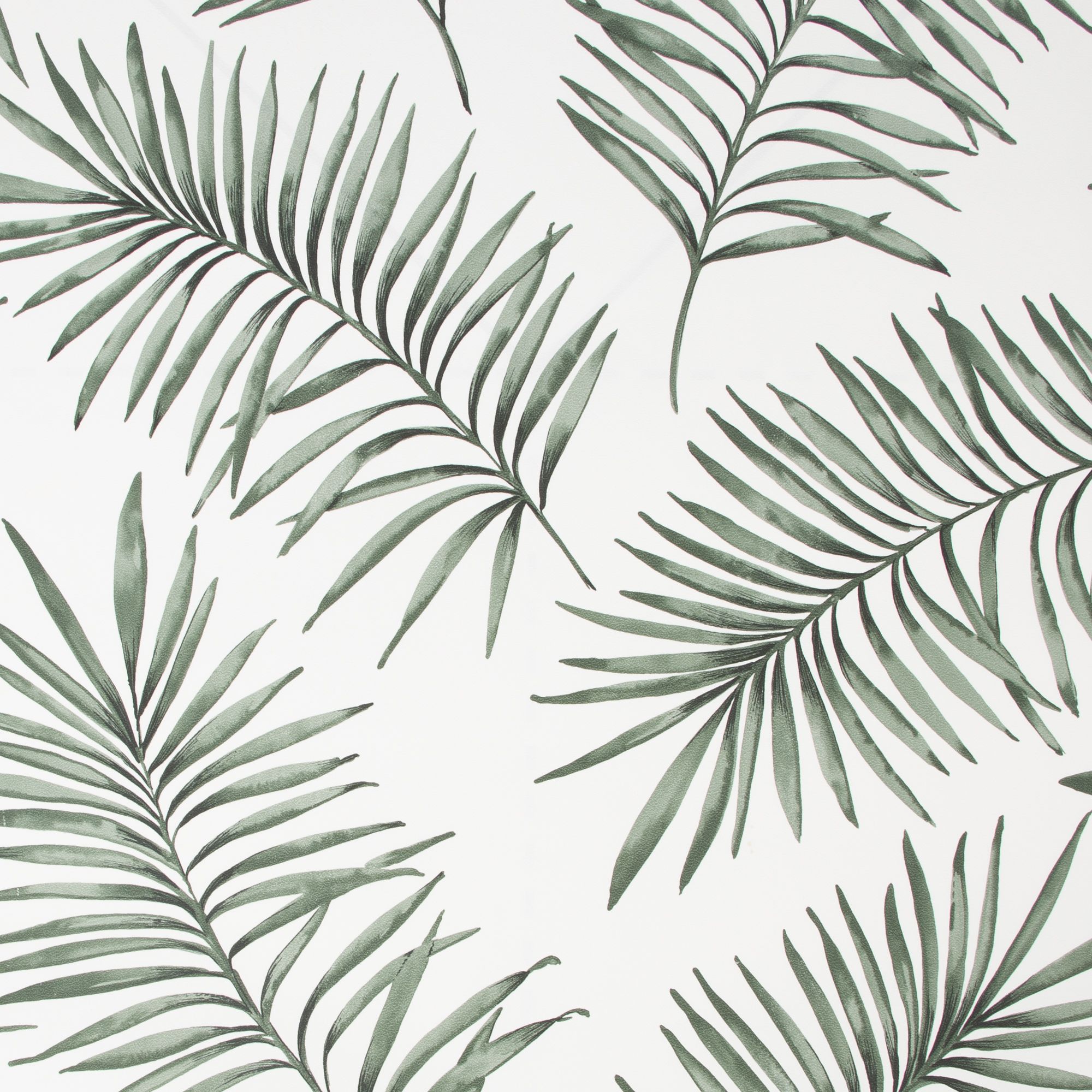 Superfresco Easy Scandi Green & white Leaves Smooth Wallpaper