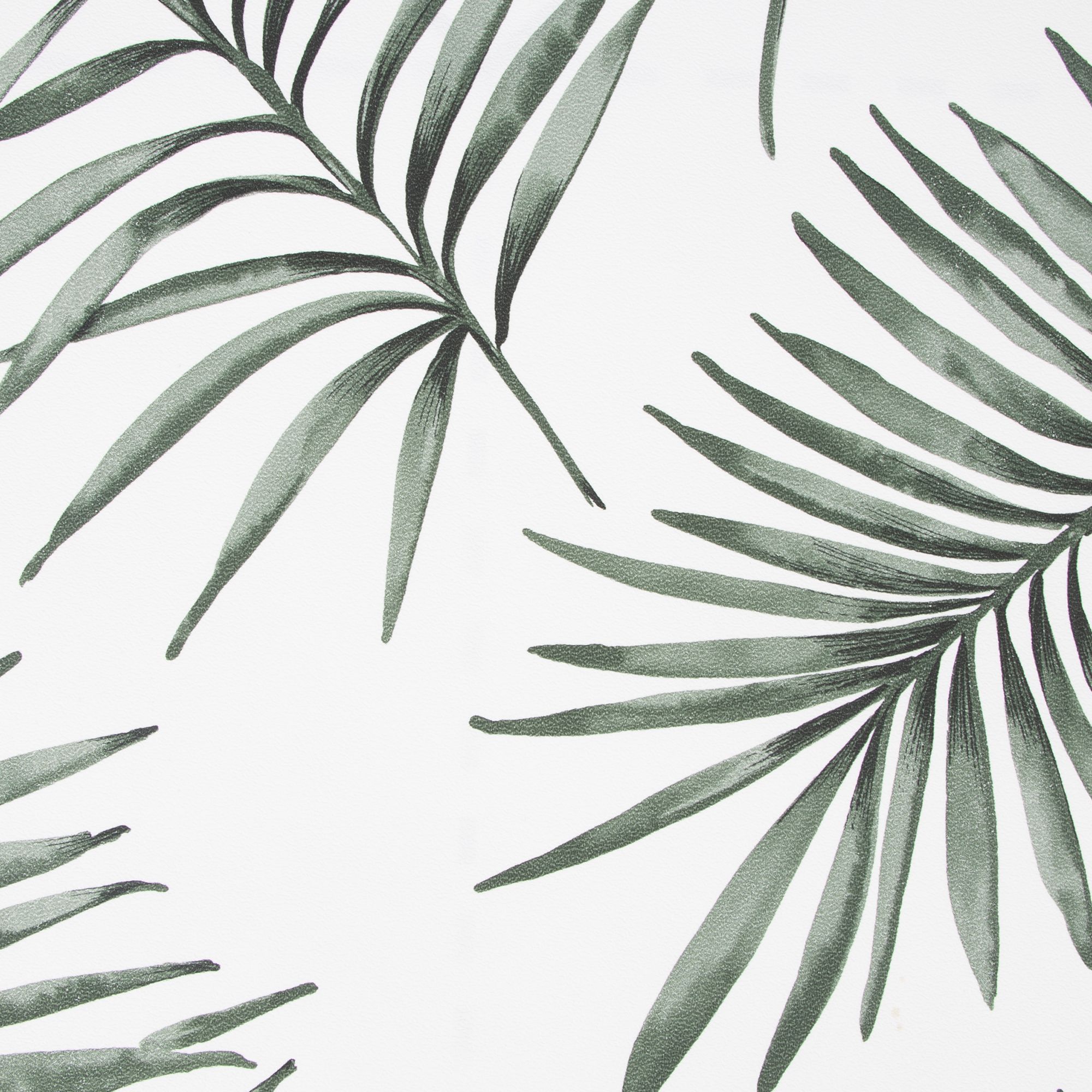 Superfresco Easy Scandi Green & white Leaves Smooth Wallpaper