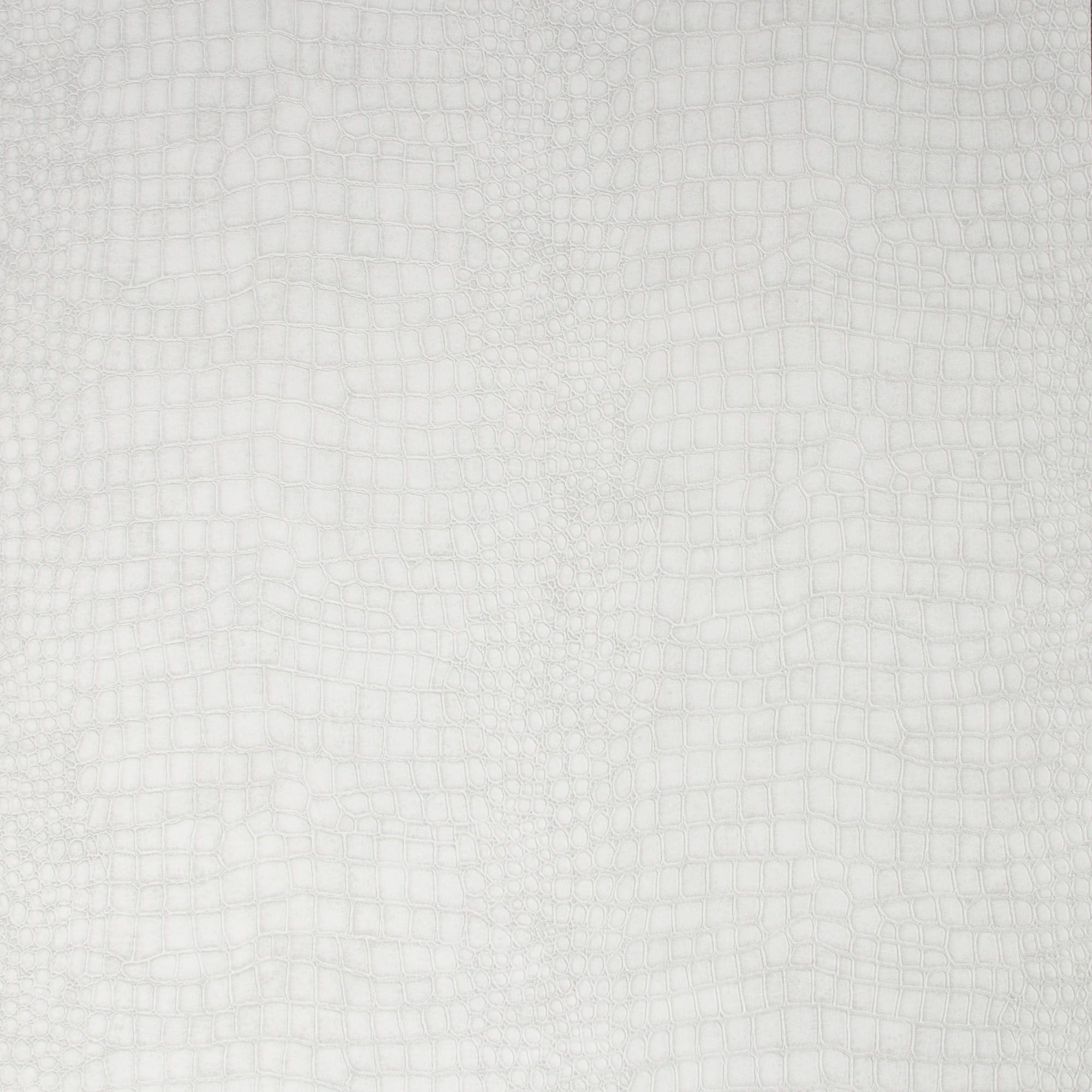 Superfresco Easy White Crocodile print Smooth Wallpaper