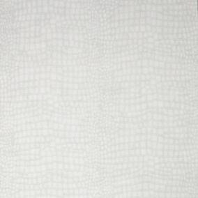 Superfresco Easy White Crocodile print Smooth Wallpaper