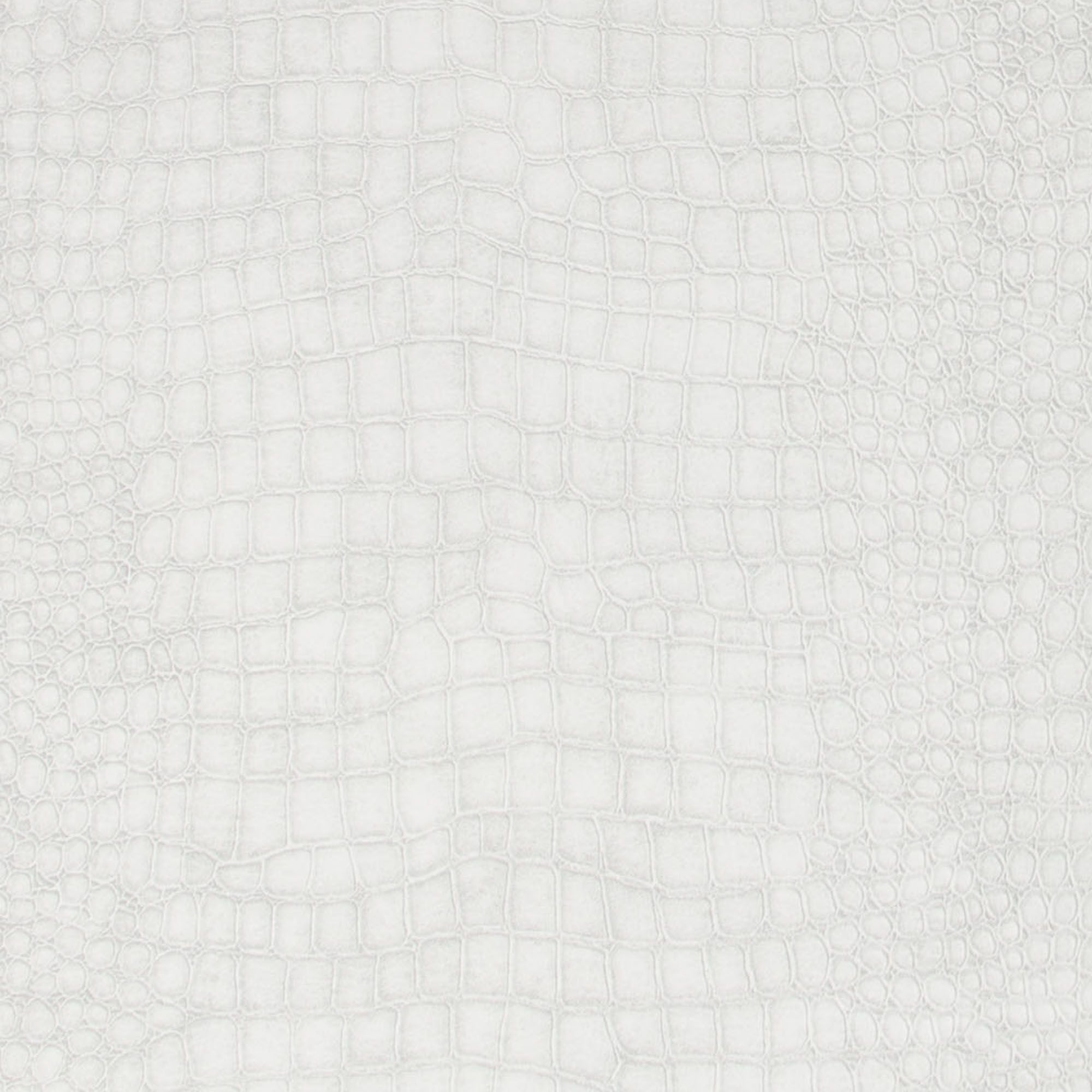 Superfresco Easy White Crocodile print Smooth Wallpaper