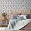 Superfresco Easy Wisley Pink Floral Smooth Wallpaper Sample