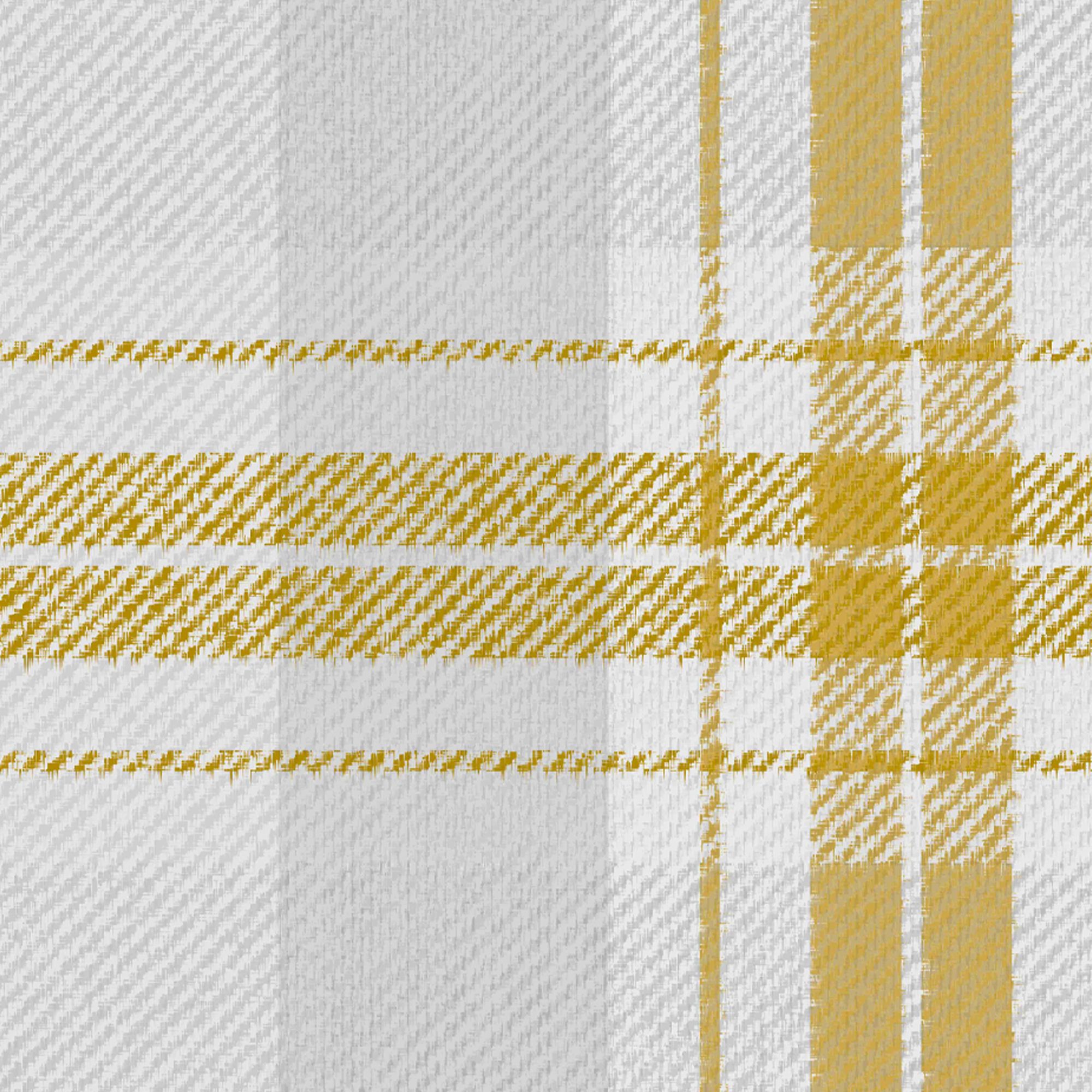 Superfresco Easy Yellow Fabric effect Tartan Smooth Wallpaper
