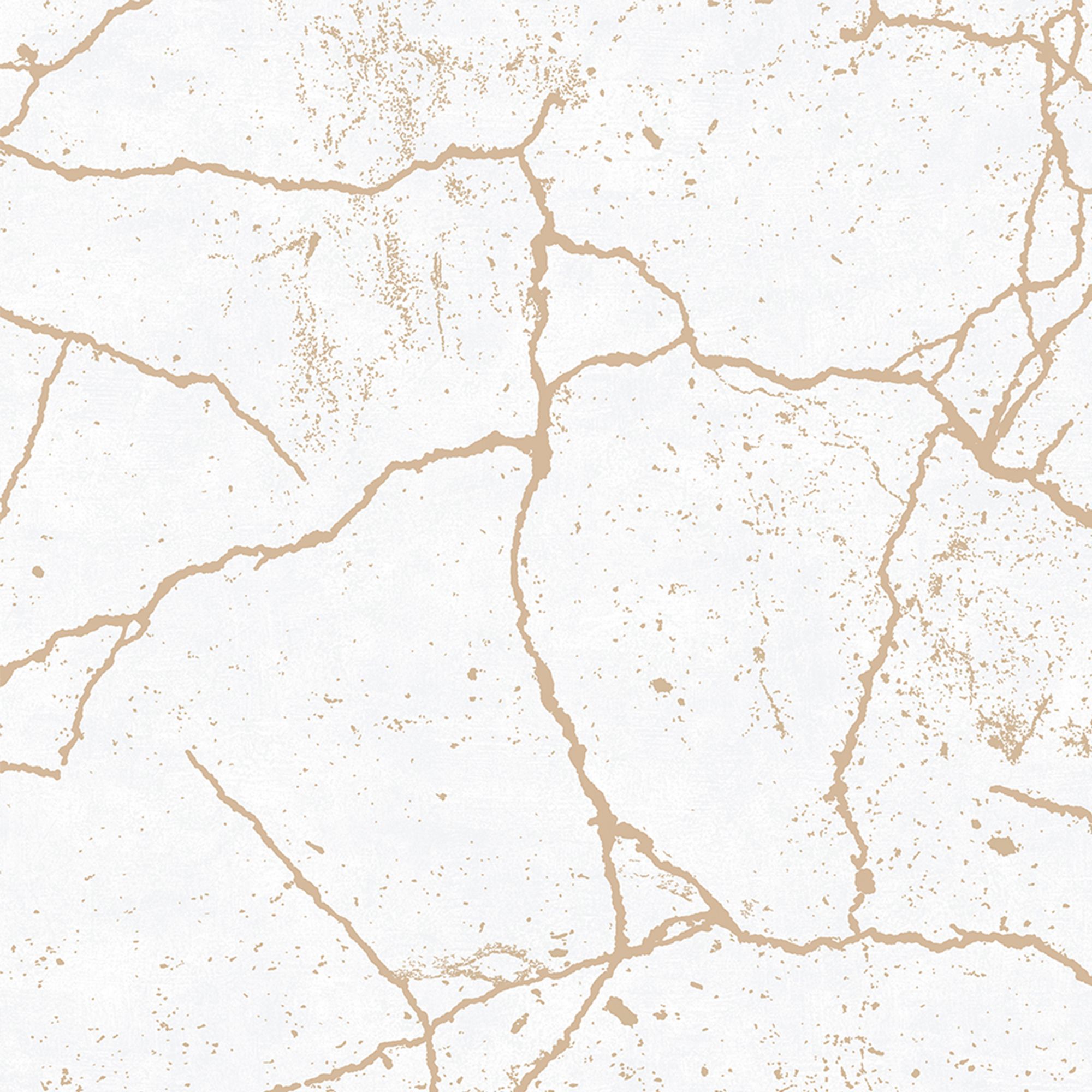 Superfresco Kintsugi White Gold effect Smooth Wallpaper