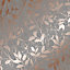 Superfresco Milan Grey Trail Rose gold effect Smooth Wallpaper