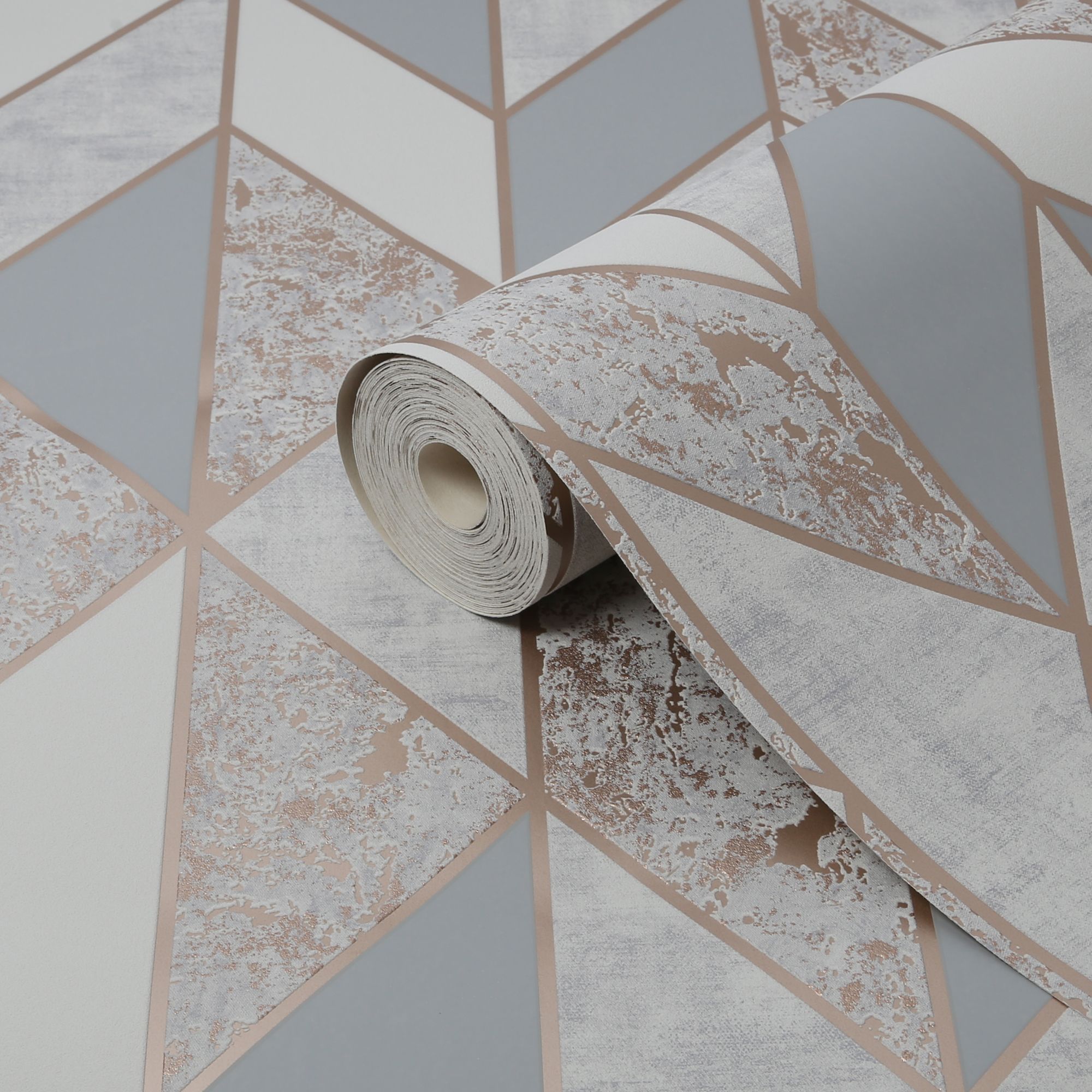 Superfresco Milan Rose gold Smooth Wallpaper Sample