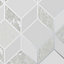 Superfresco Vittorio Grey Metallic effect Geometric Smooth Wallpaper