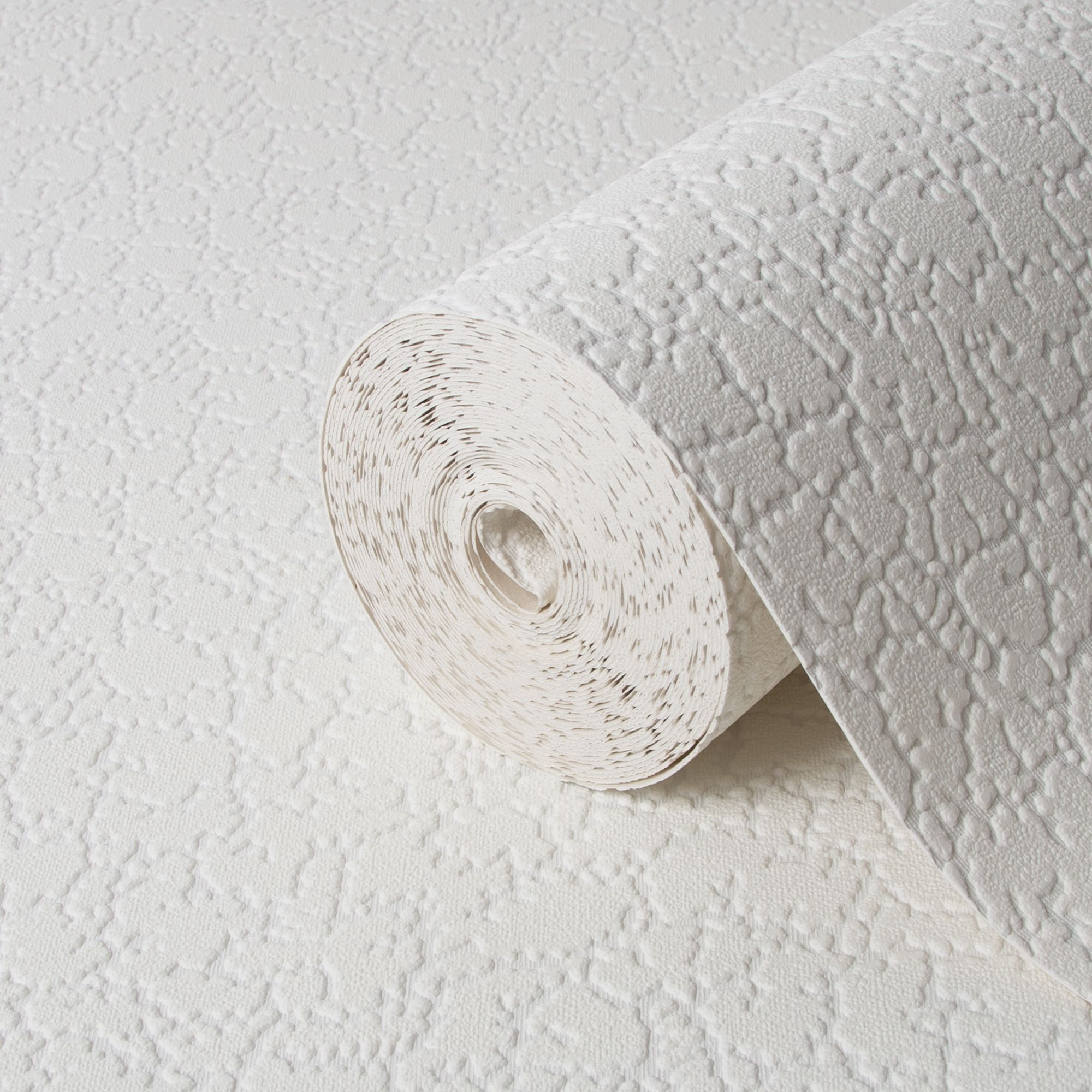 Superfresco White Snow Textured Wallpaper Sample Tradepoint