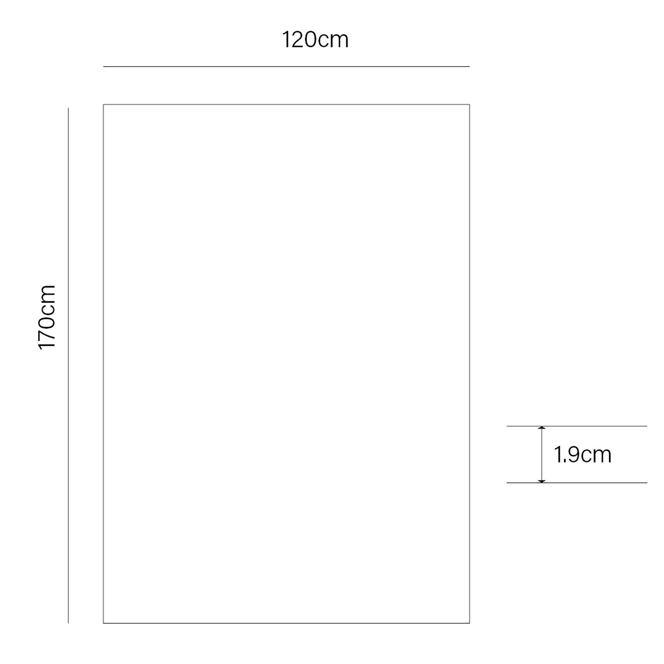 Supersoft Olive Green Plain Medium Rug, (L)170cm x (W)120cm