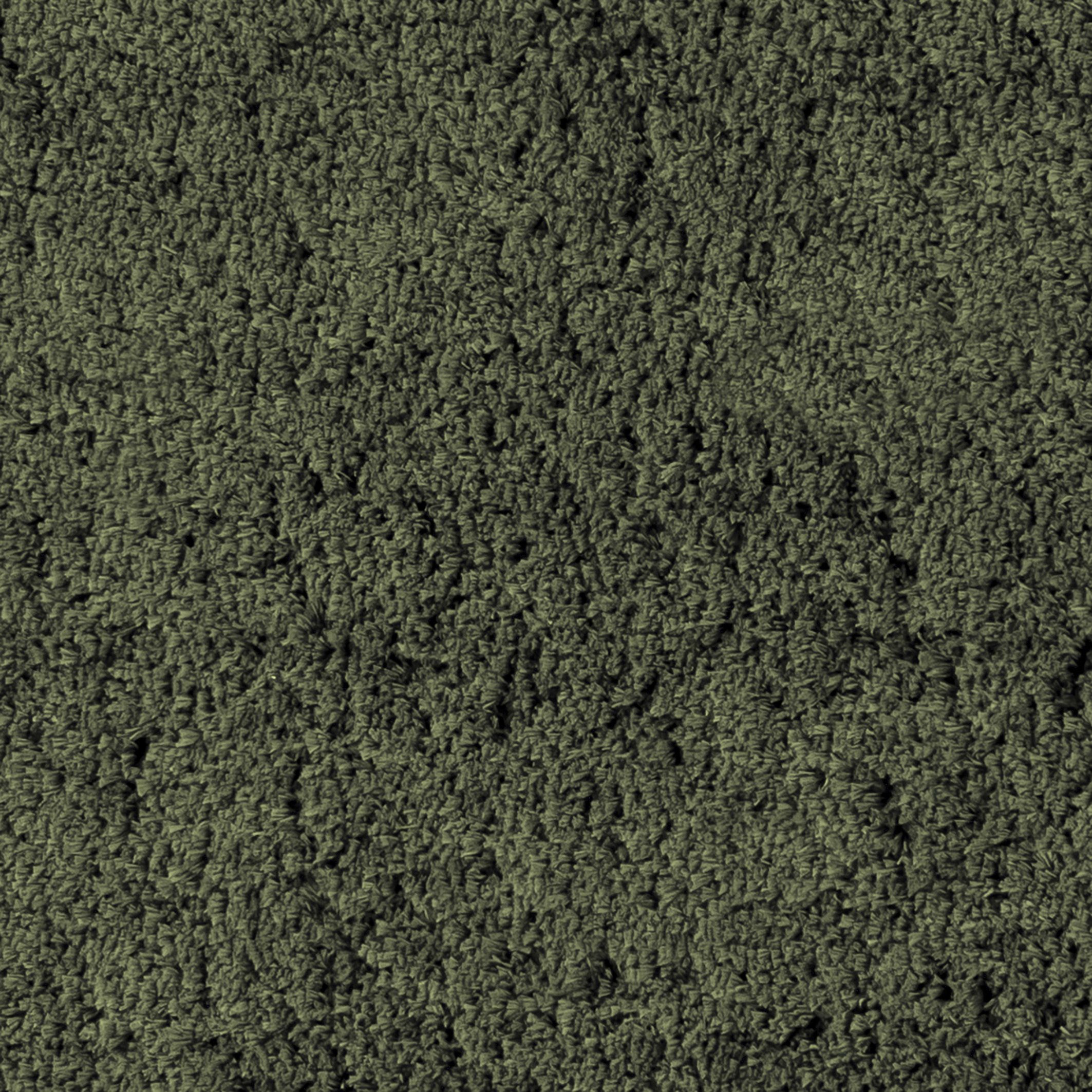 Supersoft Olive Green Plain Medium Rug, (L)170cm x (W)120cm