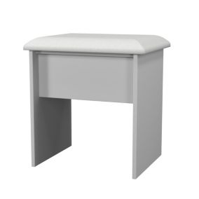 Sussex Ready assembled Grey Padded Dressing table stool