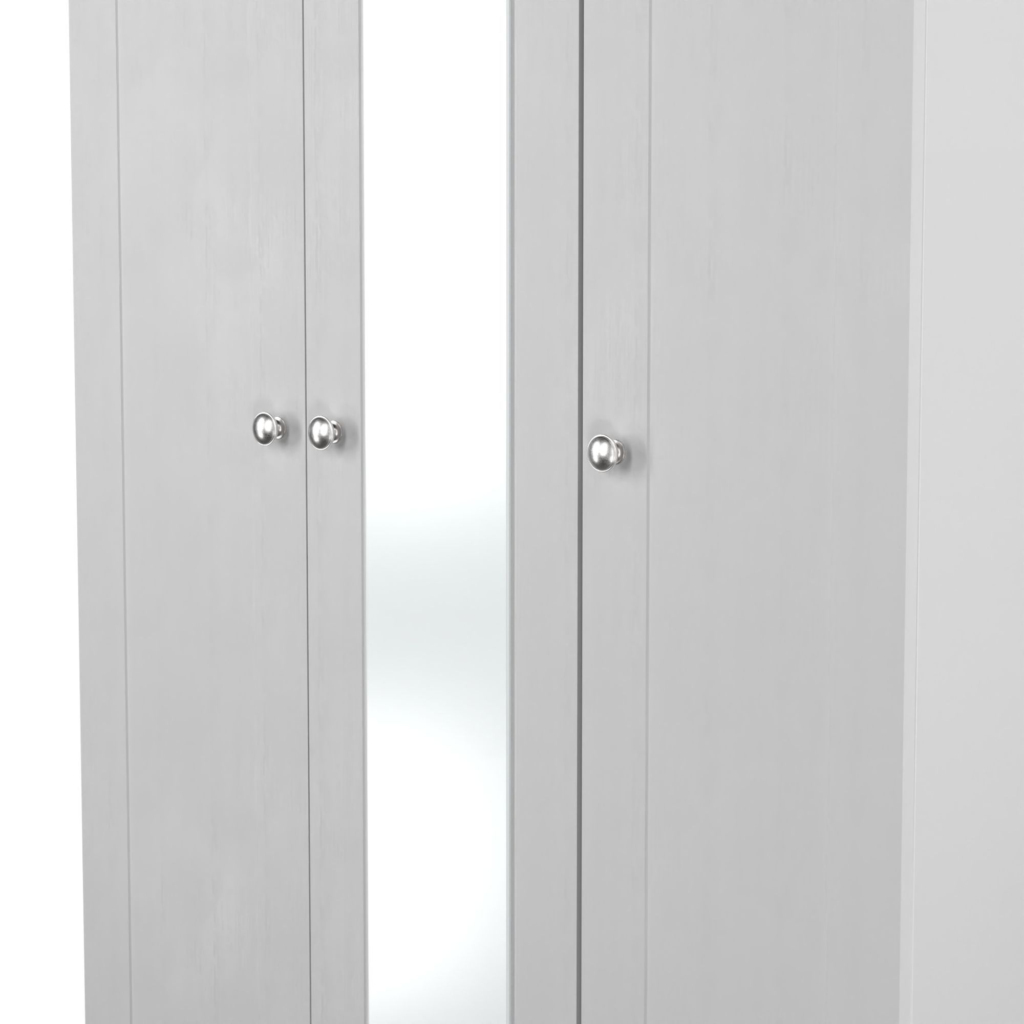 Sussex Ready assembled Traditional Grey & oak effect Tall Triple Wardrobe With 1 mirror door (H)1970mm (W)1110mm (D)530mm