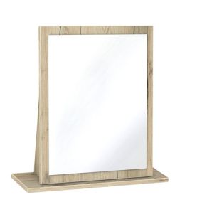 Swift Como Grey Oak effect Framed Mirror (H)51cm (W)48cm