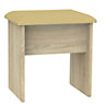 Swift Monte carlo Cream Oak effect Wooden Dressing table stool