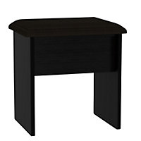 Swift Noire Black Wooden Dressing table stool