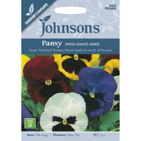 Swiss Giants Mixed Pansy Seed
