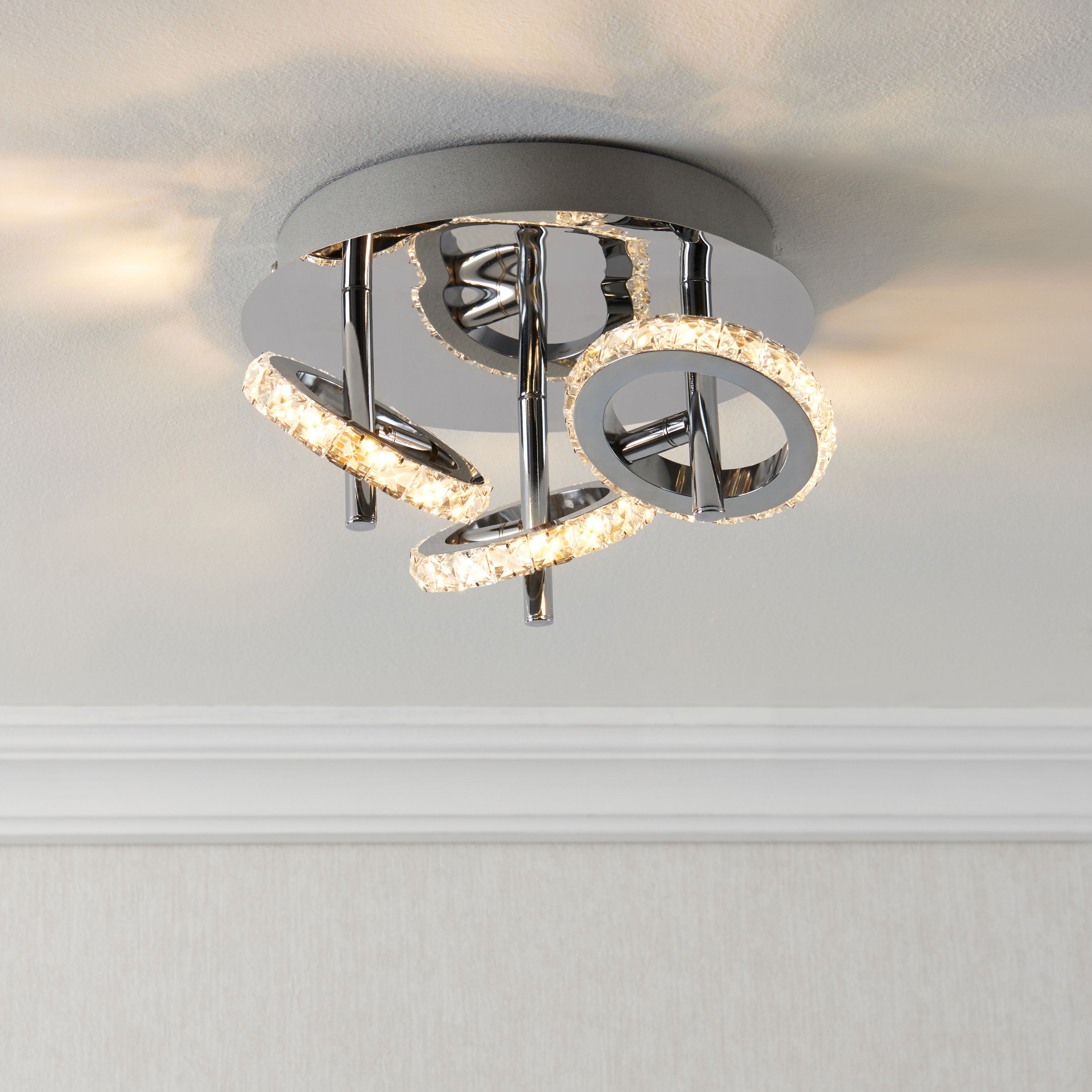 Symi Crystal effect 3 Light Spotlight