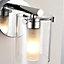 Syren Chrome effect Bathroom Wall light
