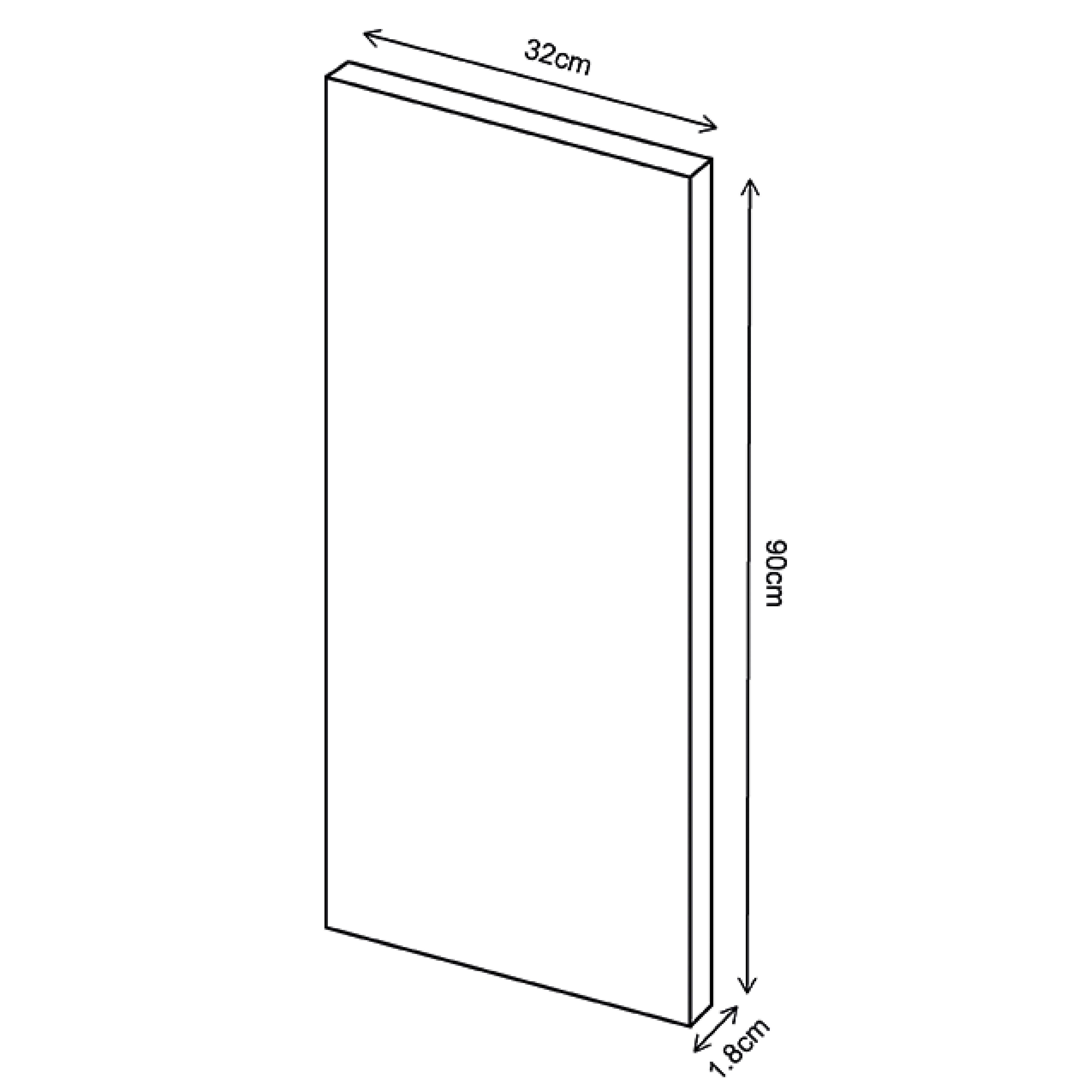 TALL REPLACEMENT WALL END PANEL INDIGO