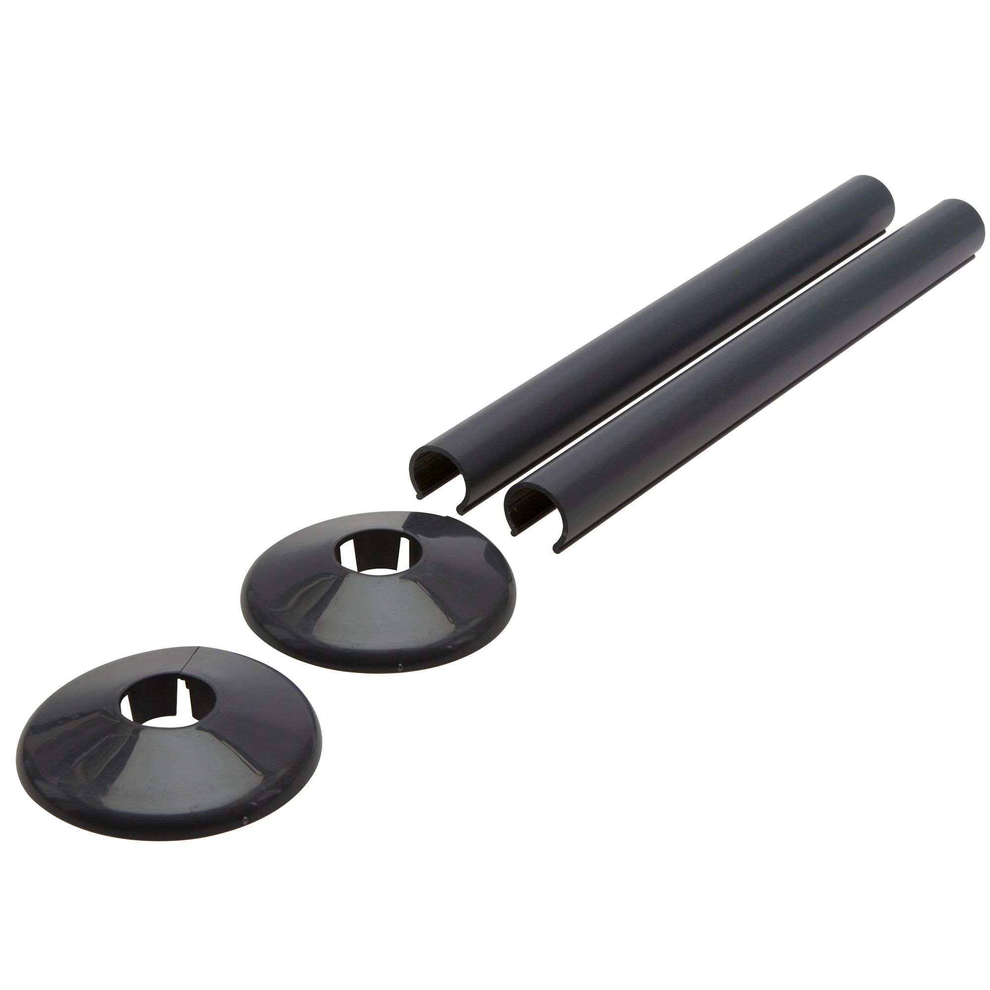 Talon Anthracite grey Pipe sleeve (Dia)15mm, Pack of 1