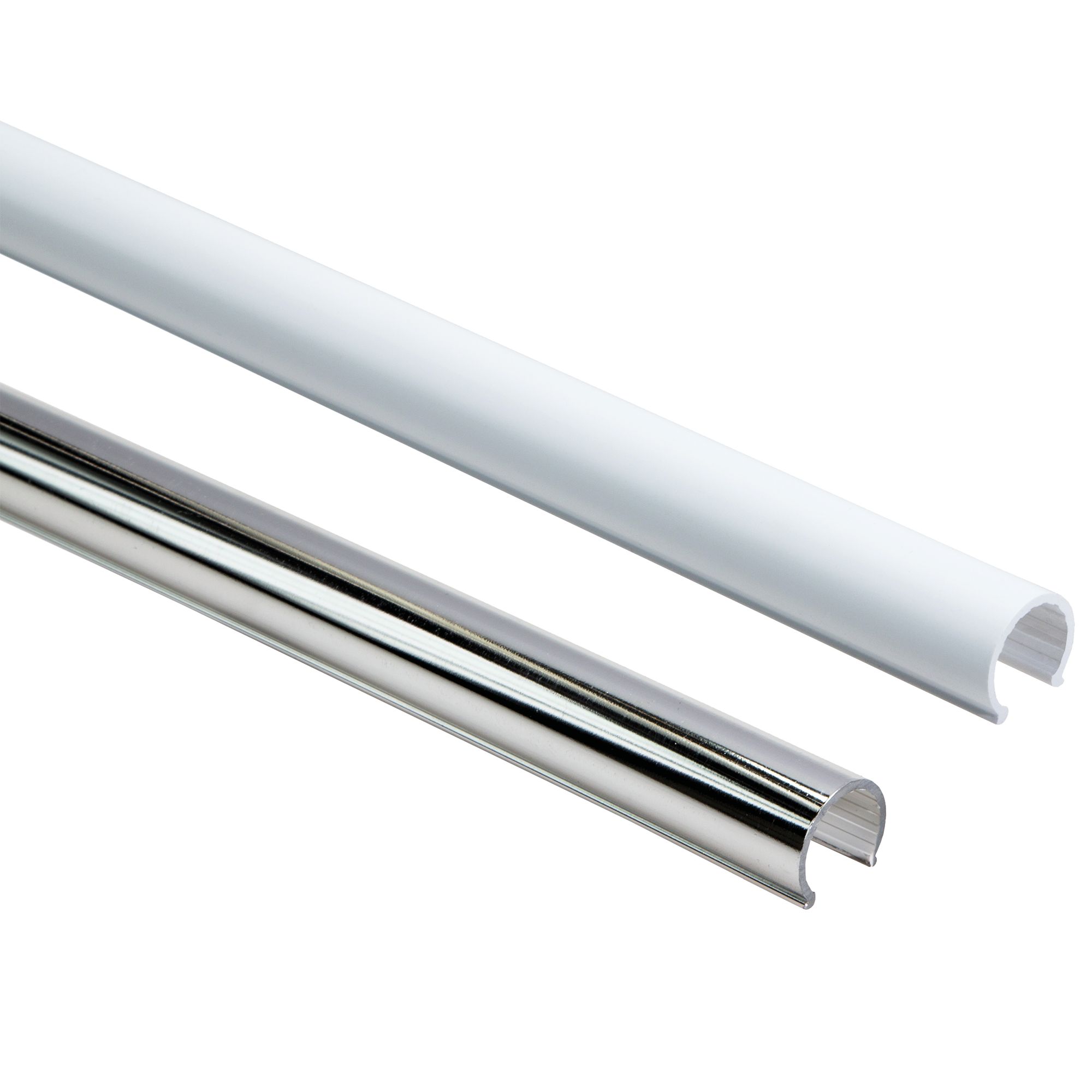 Talon Chrome-plated Chrome effect Radiator Pipe sleeve accessory pack (L)1000mm (Dia)15mm