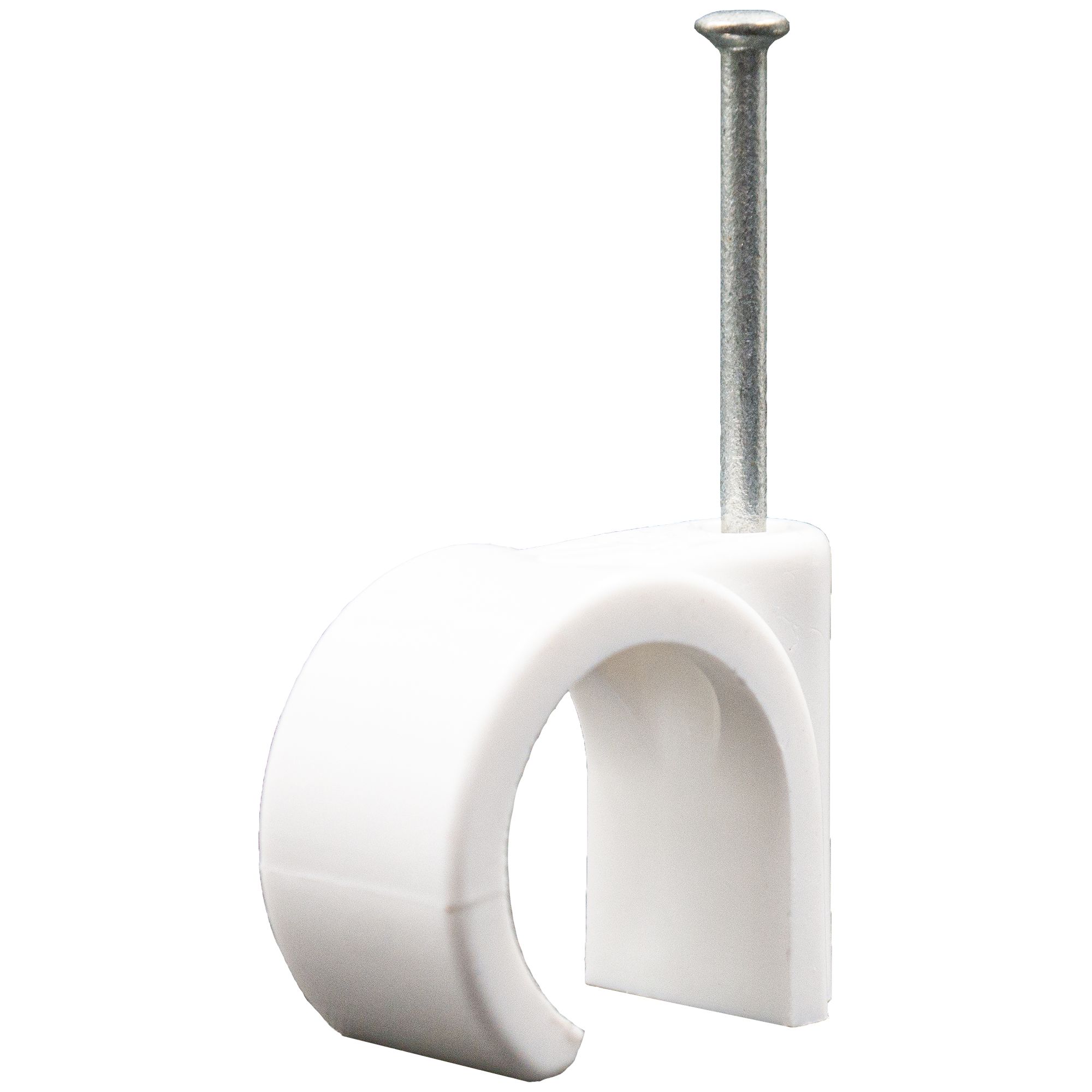Talon Metal & polypropylene (PP) Nail clip (Dia)22mm, Pack of 10