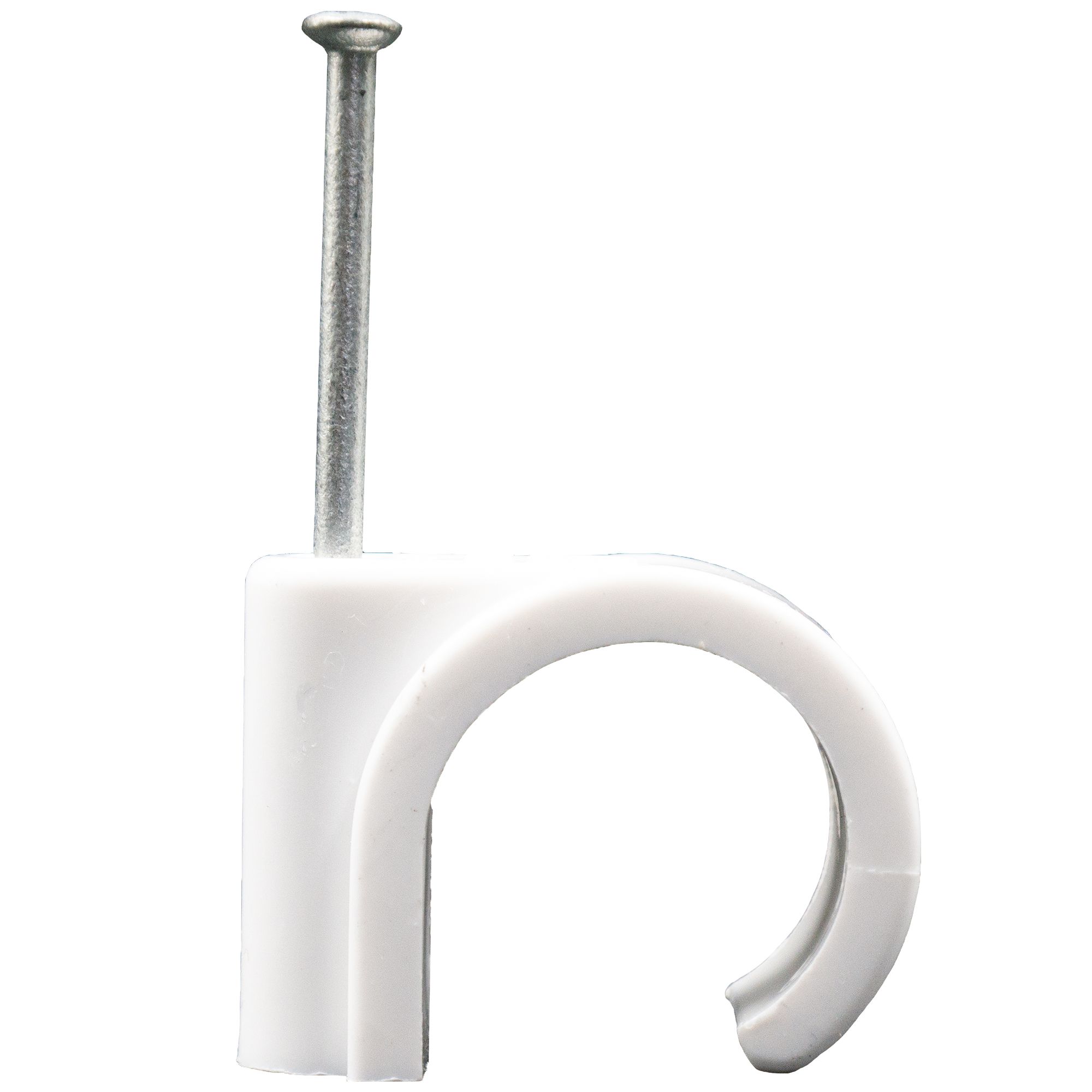 Talon Metal & polypropylene (PP) Nail clip (Dia)22mm, Pack of 10
