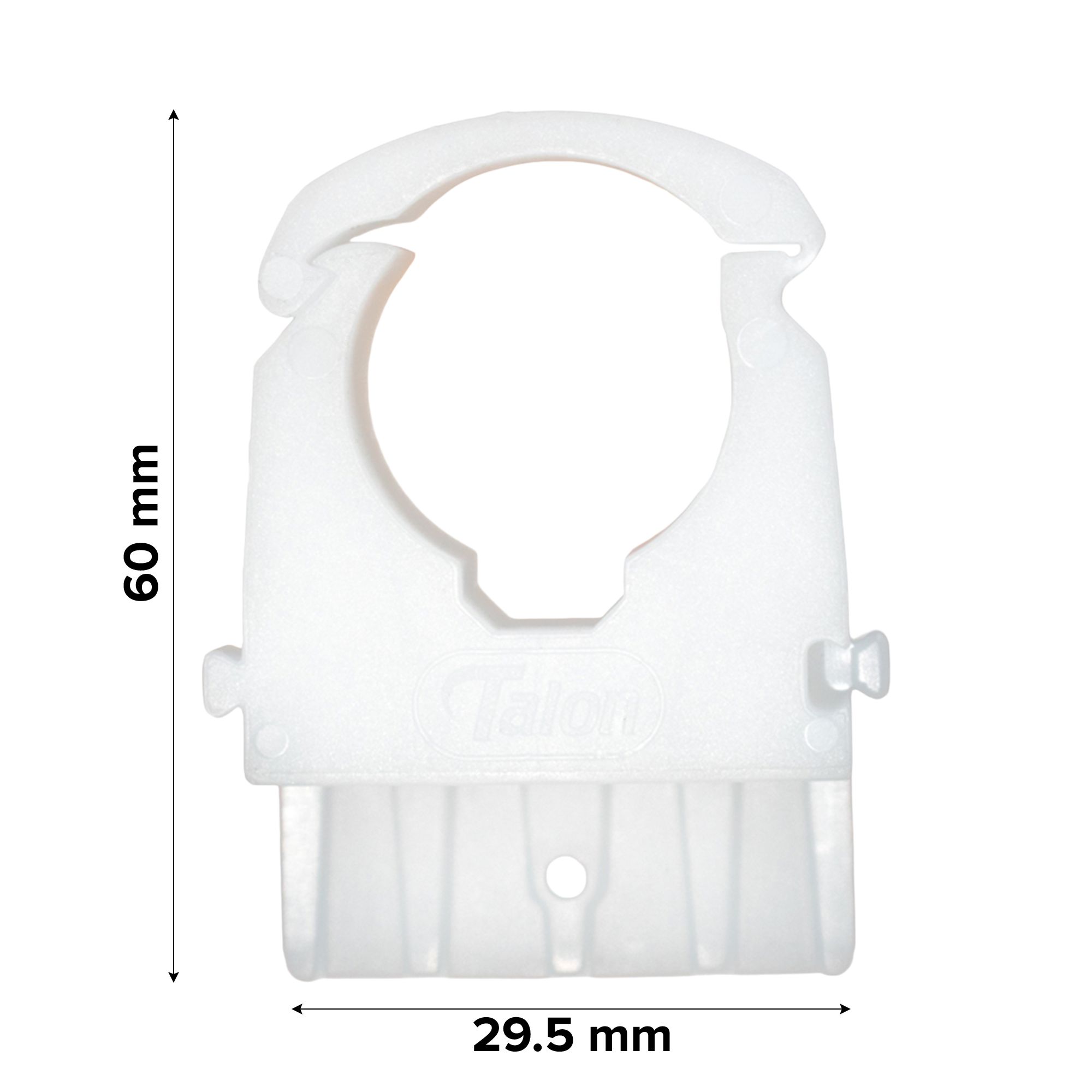 Talon Natural Plastic Pipe clip EZ Joist Clip (Dia)15mm, Pack of 25