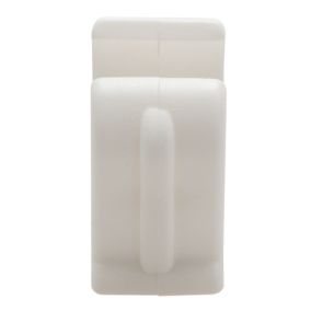 Talon White Plastic Pipe clip (Dia)15mm, Pack of 10