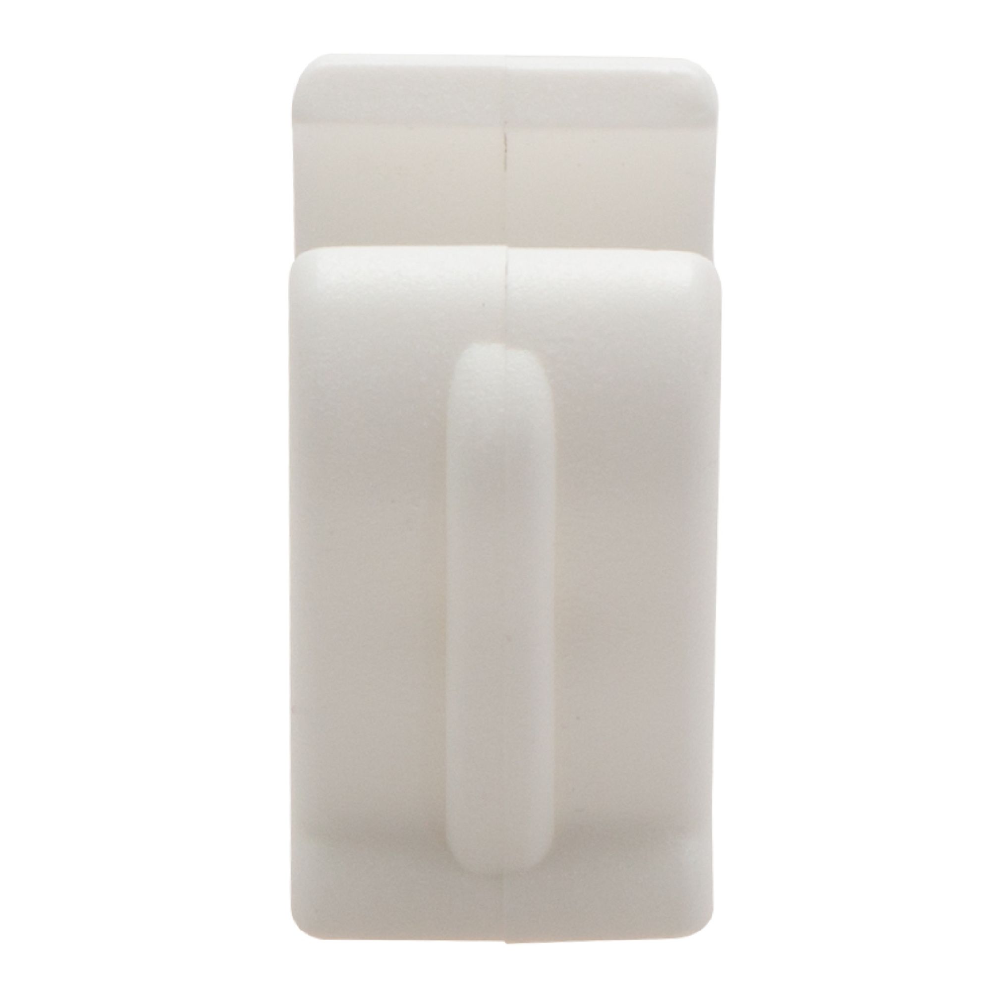 Talon White Plastic Pipe clip (Dia)22mm, Pack of 8