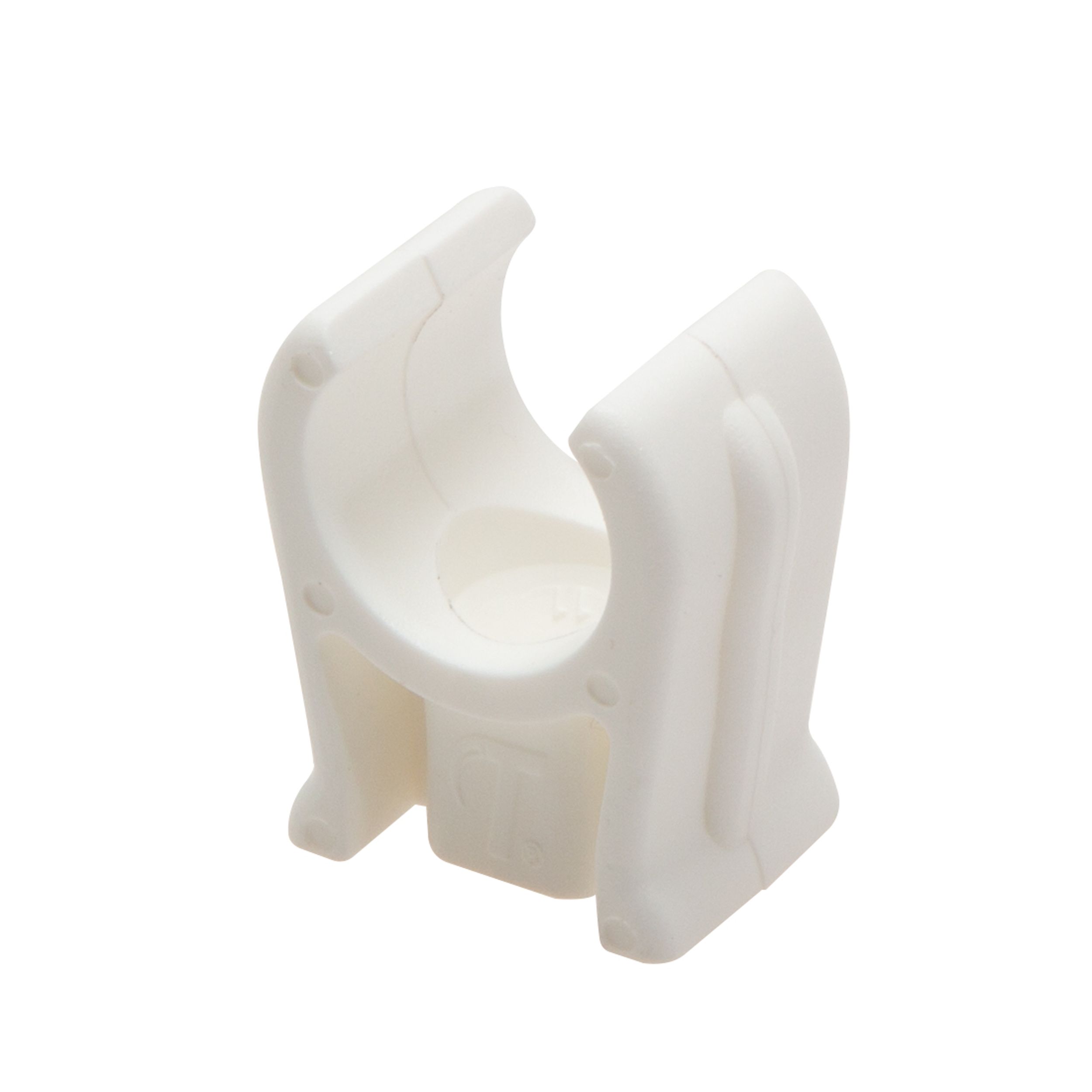 Talon White Plastic Snap lid clip YOPD15/10 (Dia)15mm, Pack of 10
