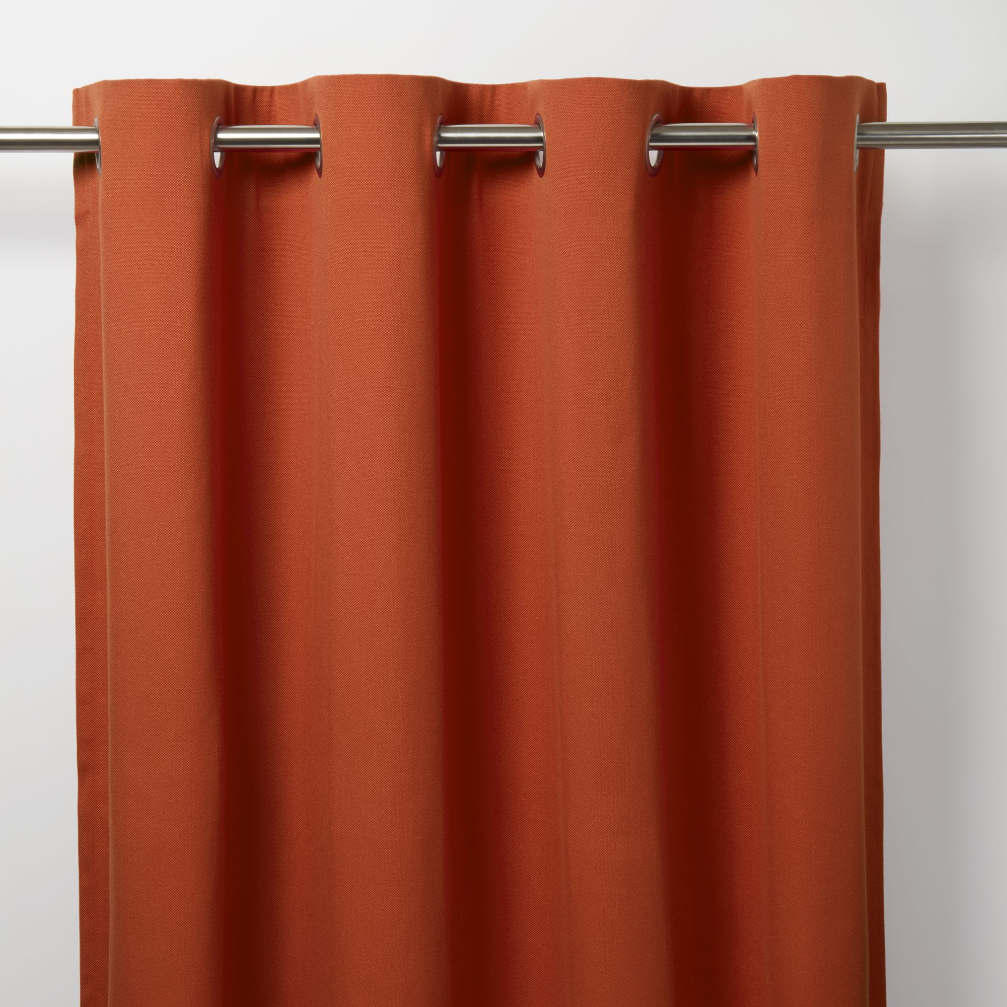 Taowa Orange rust Plain Unlined Eyelet Curtain (W)167cm (L)183cm, Single