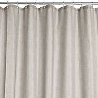 Taupe Textured Shower curtain (L)2000mm
