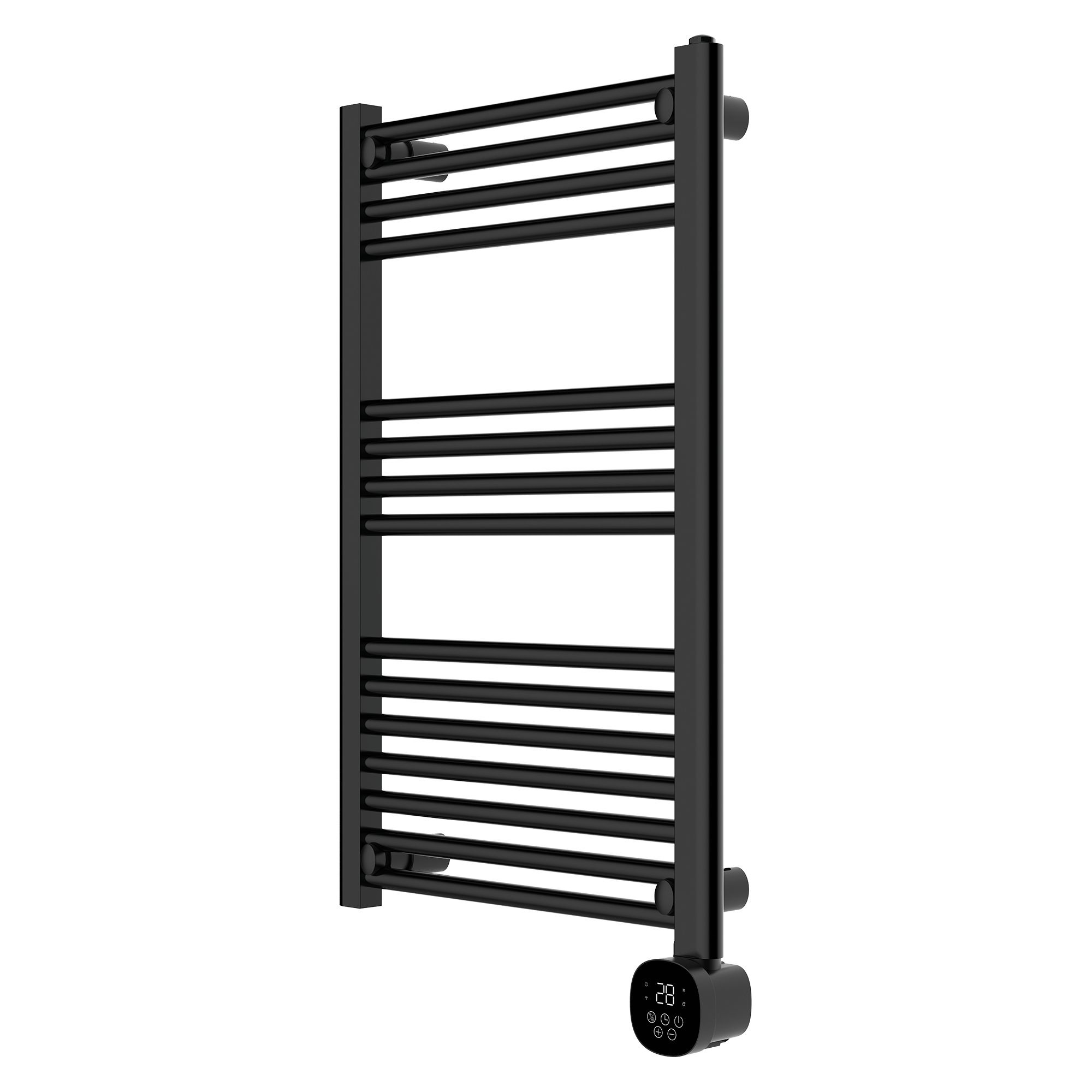 TCP Smart Black Flat Towel warmer (W)500mm x (H)850mm