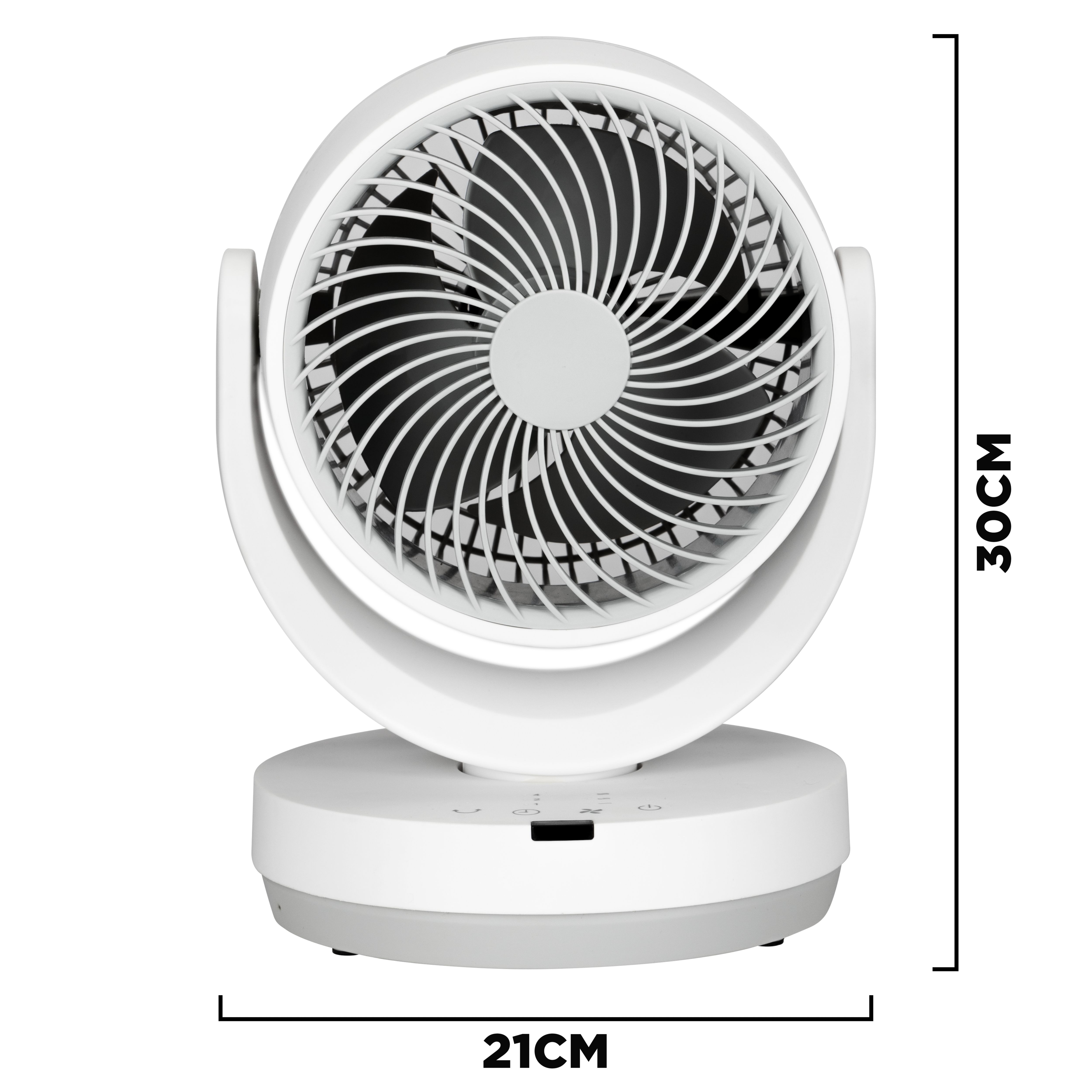 TCP White 8" 35W Remote controlled Desk fan