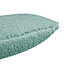 Teddy Fleece Blue Plain Indoor Cushion (L)43cm x (W)43cm