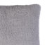 Teddy Fleece Grey Plain Indoor Cushion (L)43cm x (W)43cm