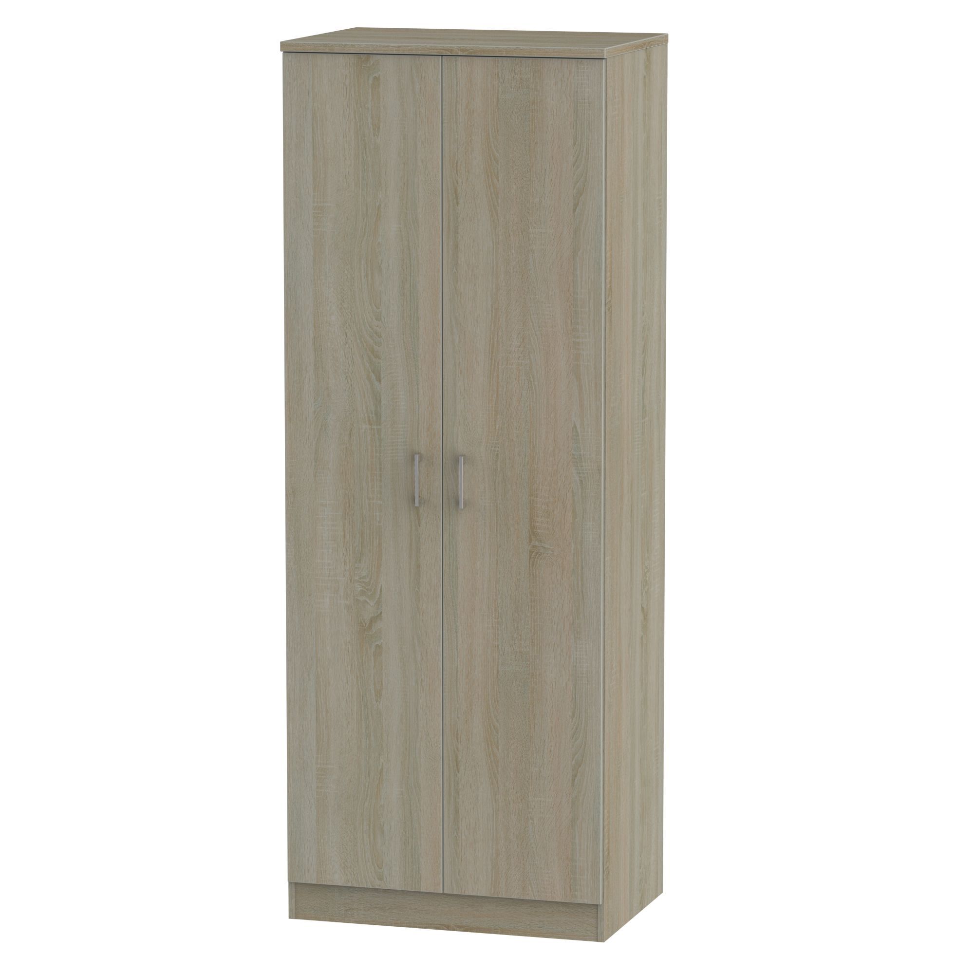 Tenby Contemporary Dark oak effect Tall Double Wardrobe (H)1970mm (W)740mm (D)530mm