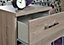 Tenby Matt dark oak effect 4 Drawer Deep Chest of drawers (H)1075mm (W)765mm (D)415mm