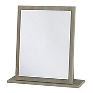 Tenby Oak effect Rectangular Framed Mirror (H)505mm (W)480mm
